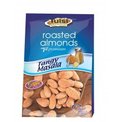 Roasted Almonds Tangy Masala - 250g | Dried Light Brown Almonds with 9-12 Months Shelf Life, Perfect for Snacking or Ingredient Use