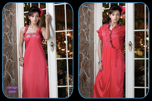 2 Piece Red Bedroom Wear