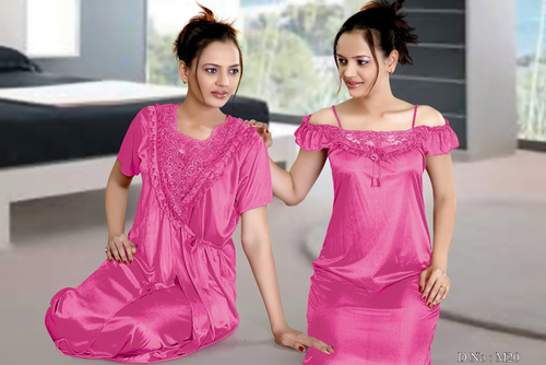 2 Piece Dark Pink Night Wear