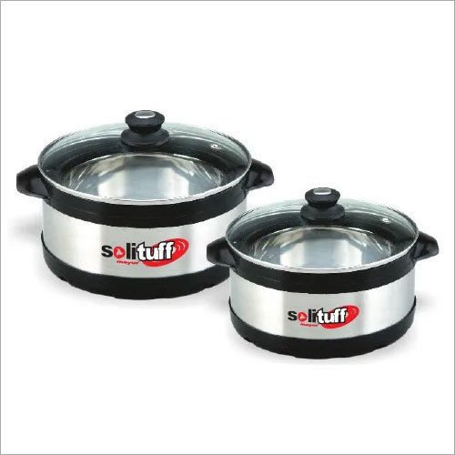 Silver Stainless Steel Casserole