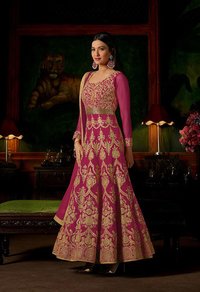 Multicolour Sethnic Suits Wholesaler In Surat Georgette Salwar Kameez Heavy Work