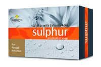 Sulphur Medicated Soap - 75gm, 10% Precipitated Sulphur Usp, 3% Salicylic Acid I.p. | Anti-acne, Oil Control, Lemon Fragrance, Long Shelf Life