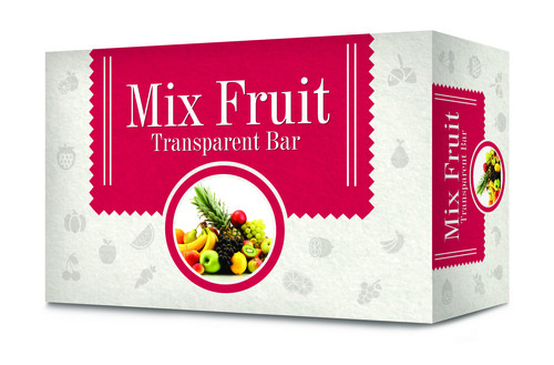 Transparent Soap - 75g Glycerin Mix Fruit Perfume | Herbal, Fragrant, Moisturising, Ultra Mild, Dermatologically Tested, Suitable for All Skin Types, Infants Friendly, Extended Shelf Life