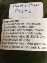 PANI PURI PASTE