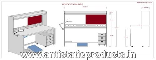 White Esd Workstation Table