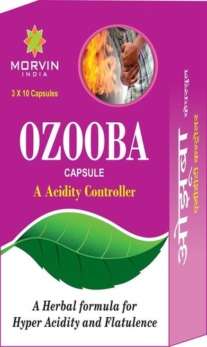 Acidity And Gas Reliever Capsule - Natural Herbal Blend, 1x10 Hard Gelatin Capsules | Improves Digestion, Relieves Gas, Enhances Metabolism, Suitable For Adults And Children