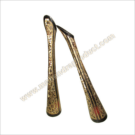 Metal Flower Vase With Bidri Nakkashi Work