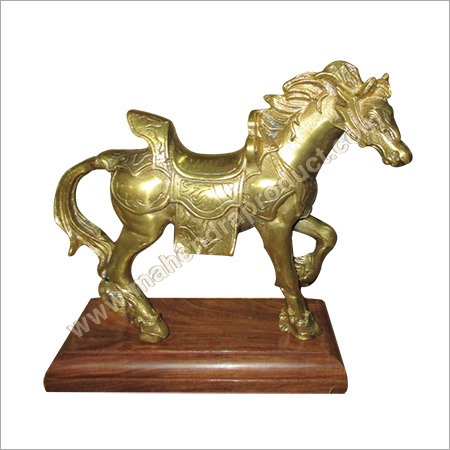 Antique Brass Horse Statue