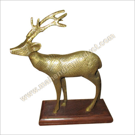 Brass Deer Statue