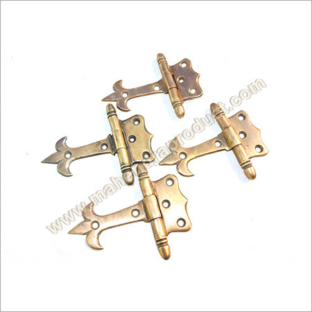 Small Hinges Vintage Brass
