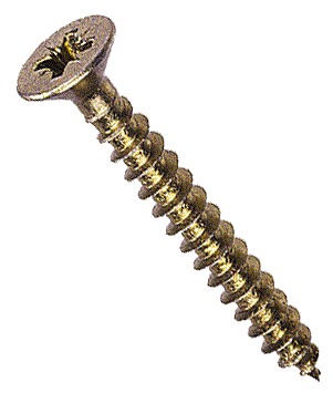 Brtass Chipboard Screw