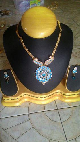 Women Artificial Jewelry - Alloy 16 Inches Gold, Pendant Set | Elegant Design, Stylish Accessory, Party Wear, Gift Item