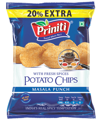 Potato Chips Masala Punch By PRINITI FOODS PVT. LTD.