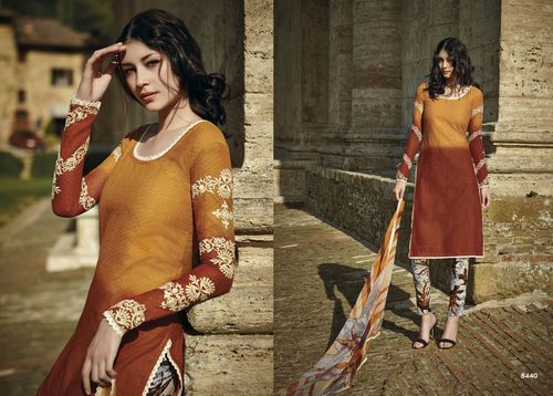 cotton embroideried suit