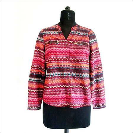 Chickan Work Printed Kurti