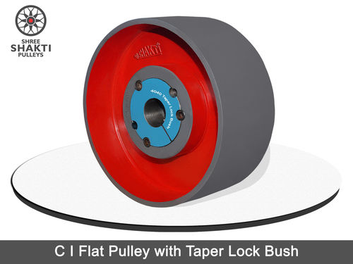 CI Flat Pulley with Taper Lock Bush