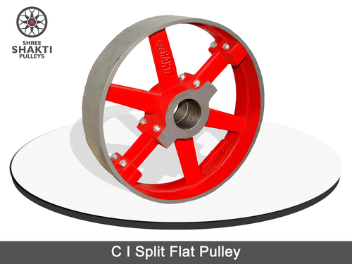 स्प्लिट टाइप फ्लैट पुली