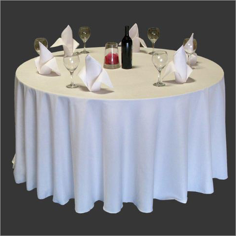 Spun Polyester Circular Tablecloth