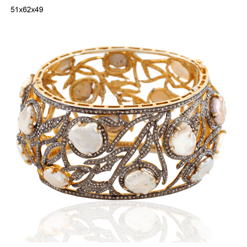 Pearl Gemstone Bangle