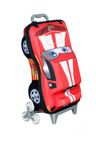 3D Hunter Red Kid's Trolley Bag