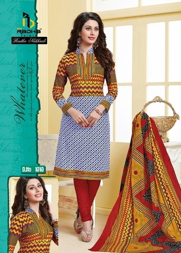 Neck Type of Cotton Dress