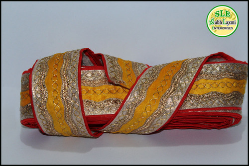 Velvet Gota Lace Border Velvet Gota Lace Border