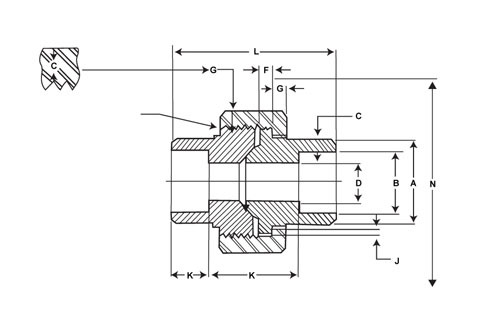 Threaded Pipe Fittings - Diameter: 2 Millimeter (Mm)