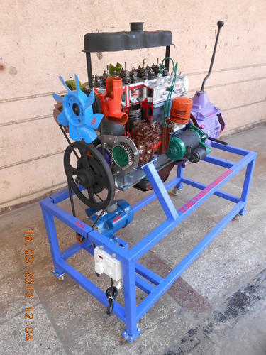 Cut Section Working of Four Stroke Four Model Cylinder Diesel Engine