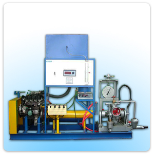 Single Cylinder Two Stroke Petrol Engine Test Rig with Rope Brake Dynamometer