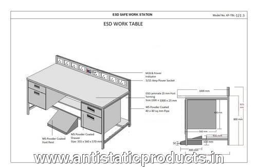 Safety Made Industrial ESD Workstation