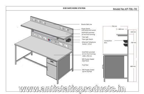 Safety Made Industrial ESD Work Station