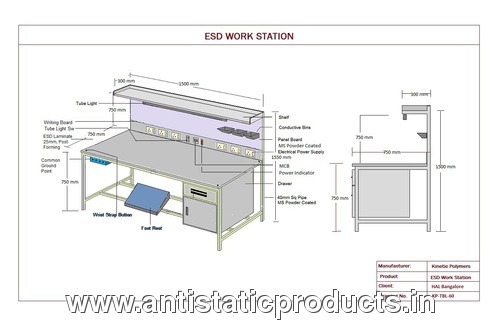 Industrial ESD Safe Workstation