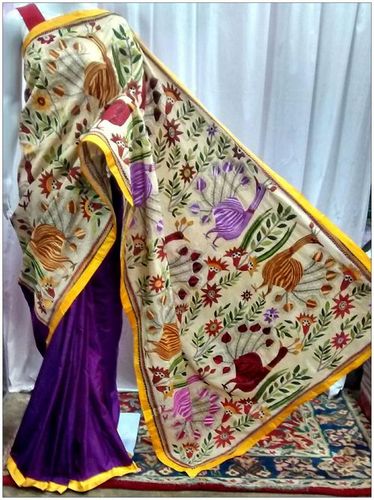 Fancy Kantha Silk Saree
