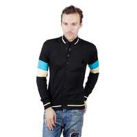Front Open Cotton Sweater - 12 Gg, Multiple Sizes, Black | Soft Cotton, Comfortable Fit, Long Sleeves