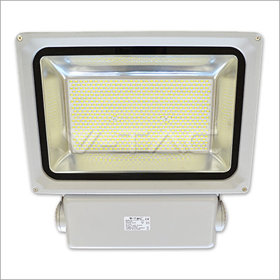 300W LED Floodlight V-TAC Classic Grey Aluminum Body 260x260x60mm 4500K SMD - Energy Efficient, IP65, Wide Beam Angle