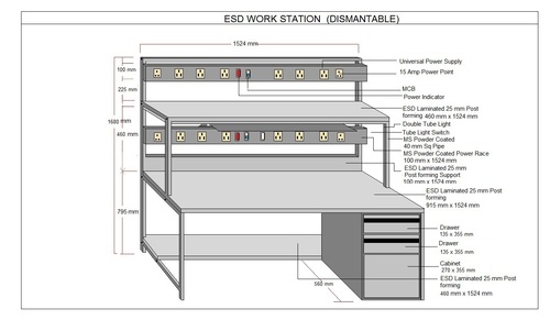 Professional Safe ESD Work station