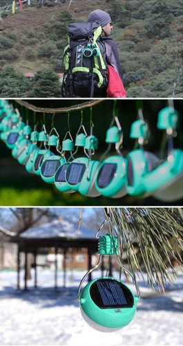 Solar Round Portable Night Light
