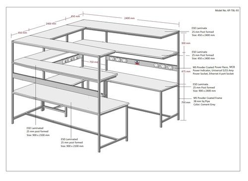 Customized Safe ESD Work Stations