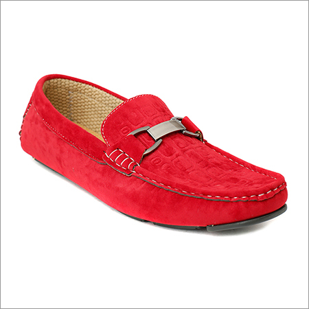 Men Red Velvet Loafer