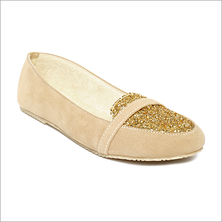 Bellarina - Suede Beige, Flat Heel | Stylish Design, Comfort, Elegant Look, Durable, Versatile Slip-On Rubber Sole