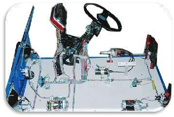 Cut Section Model Of Mock Layout Of A Car Wiring
