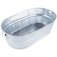 Galvanized Oval Wash Tub