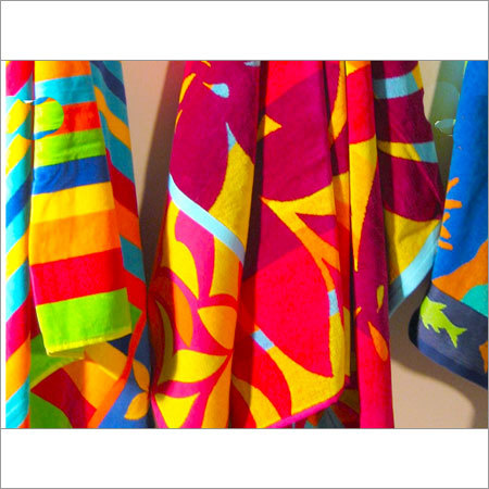 Printed Terry Bath Towel