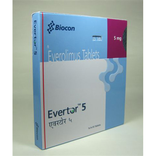 Evertor Tablet - 5mg Oral Tablet, Biocon Brand, Box Packaging