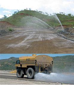 Dust Suppression on Haulage Road