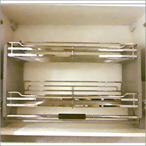Elevator Basket - Stainless Steel, 2 Trays, Pull Out | Easy Access, Durable Design, Smooth Glide, Stylish Look