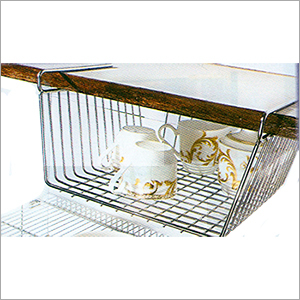 Under Shelf Basket - Metal, Varied Dimensions, Silver Chrome | Space Saving, Easy Installation, Durable, Versatile, Strong