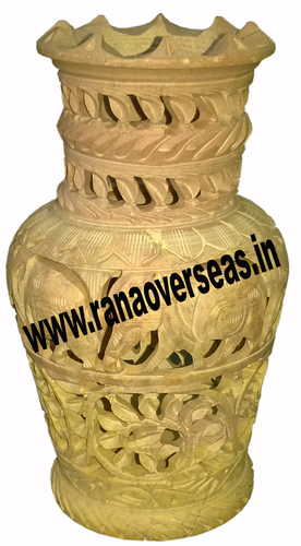 Indian Stone Flower Vase 