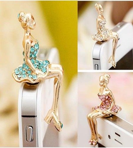 Baby Doll Anti Dust Plug,Cell Phone Accessories Earphone Jack Cap 3.5mm Dust-Plug For Smartphones