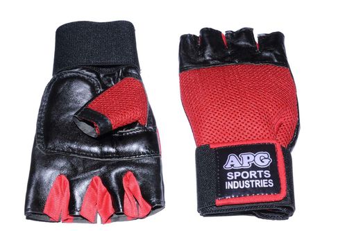 Multicolour Apg Red Net Gym Gloves